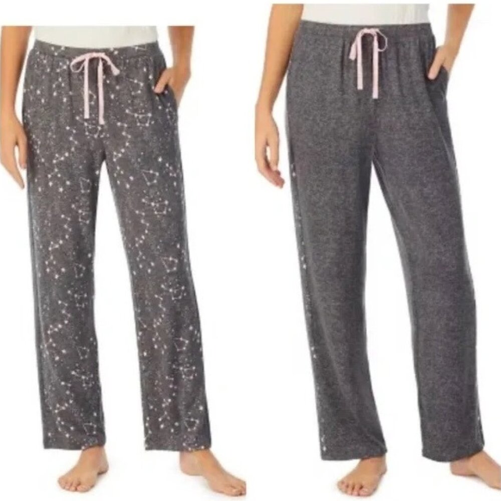 Cuddl Duds CuddleDuds Celestial Star pants NWT 2 pairs 2XL 3XL gray pink stars